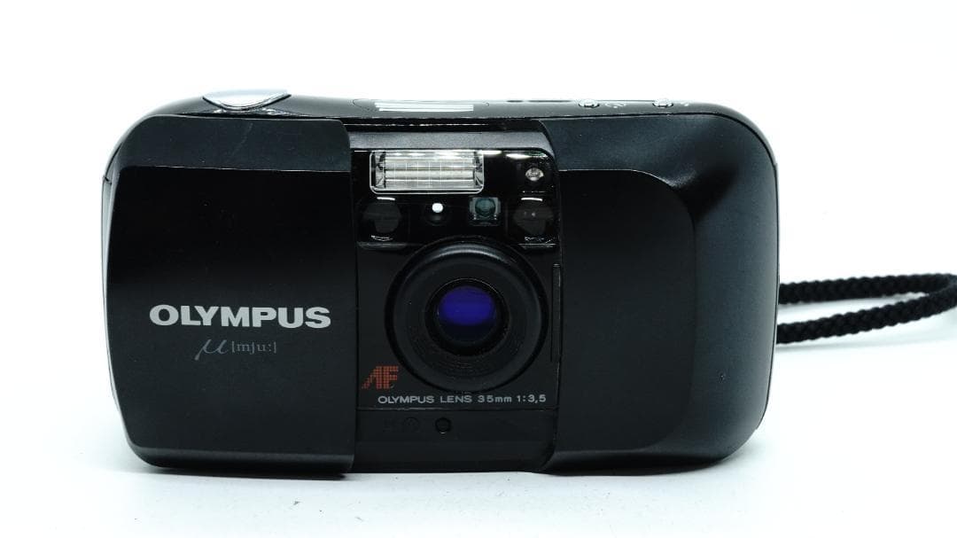 【T2351】 OLYMPUS μ ブラック ② オリンパス ミュー