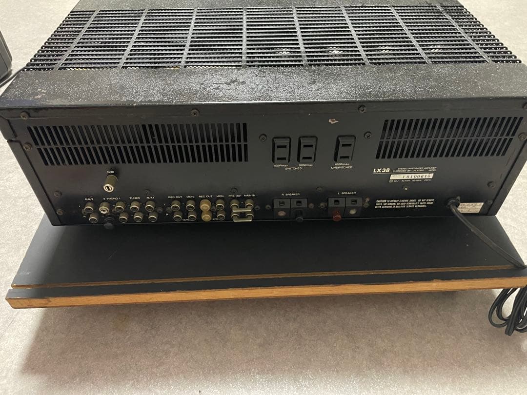 LUXMAN LX-38 真空管アンプ