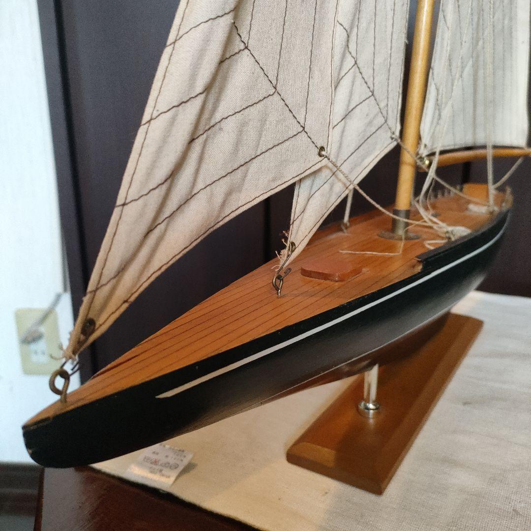 ⭐️ENDEAVOUR 帆船模型エンデバー完成品 船長付き インテリア オブジェ