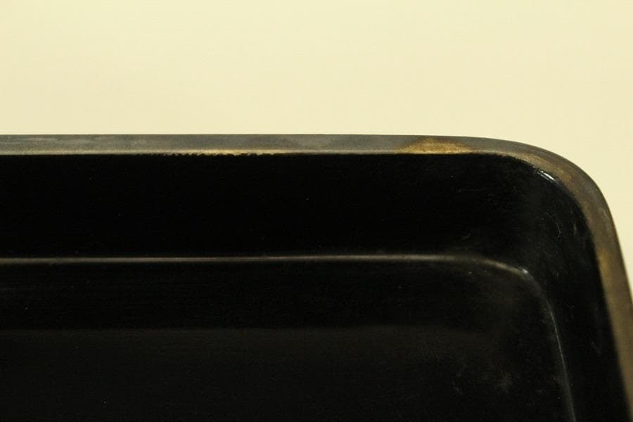 平安象彦造 草花蒔絵 光琳形 文庫 共箱 未使用(A632)