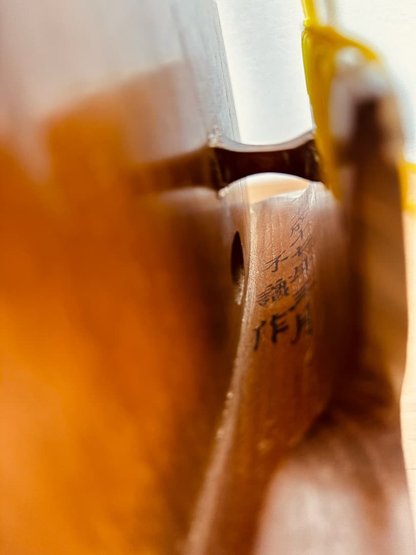 薩摩琵琶 石田不識 五弦 琵琶 撥(柘植)・柱カバー・ソフトケース付