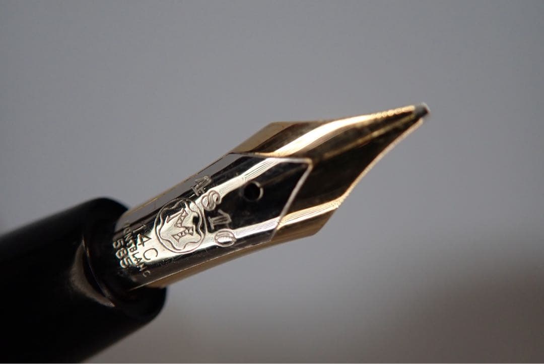 モンブラン｜#744｜ピンストライプゴールド｜吸入方式｜ヴィンテージ｜万年筆