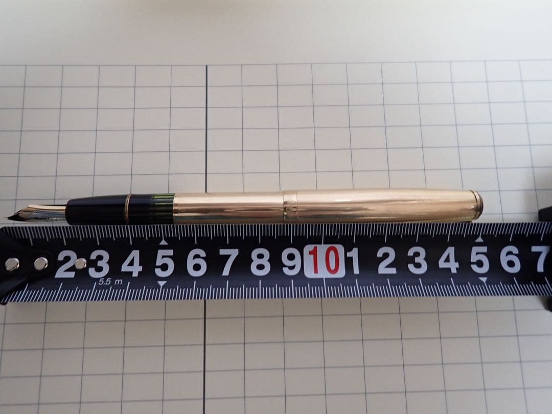 モンブラン｜#744｜ピンストライプゴールド｜吸入方式｜ヴィンテージ｜万年筆