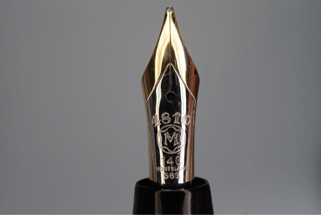 モンブラン｜#744｜ピンストライプゴールド｜吸入方式｜ヴィンテージ｜万年筆