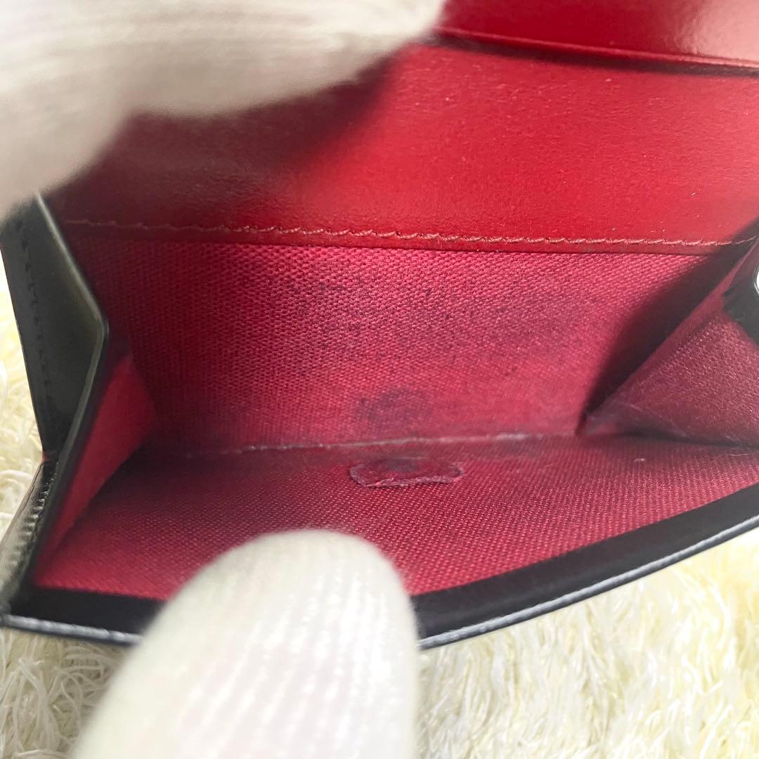 美品 ヴィヴィアンウエストウッド 三つ折り財布レター型 タイニーオーブ ブラック