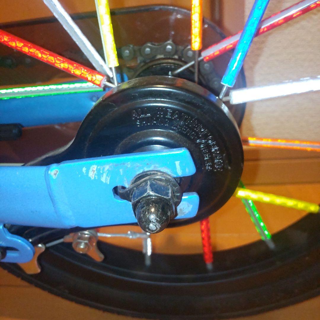 STRIDER 14x ブルー スタンド 補助輪付き