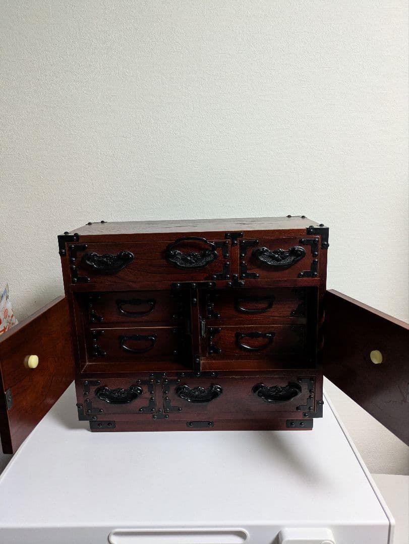 【美品】仙台箪笥 小引き出し アンティーク 希少 伝統 職人 昭和レトロ