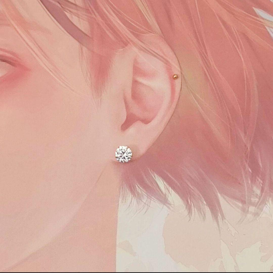 18金ポストピアスK18