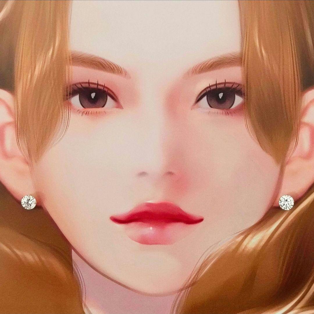 18金ポストピアスK18