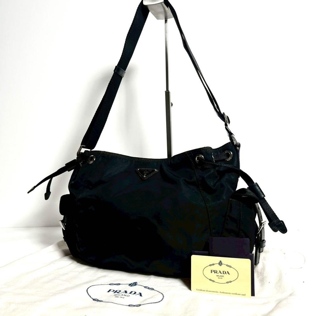 【美品・Gカード付き✨】近年型 プラダ ショルダーバッグ ナイロン VELA