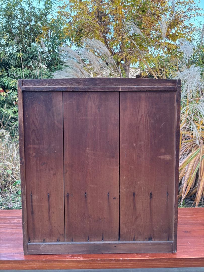 アンティーク 木製 帳場机ライティングビューロー デスク チェスト レトロ