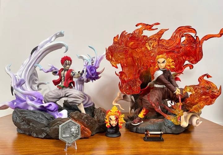 鬼滅の刃 煉獄杏寿郎 猗窩座 フィギュア ガレージキット