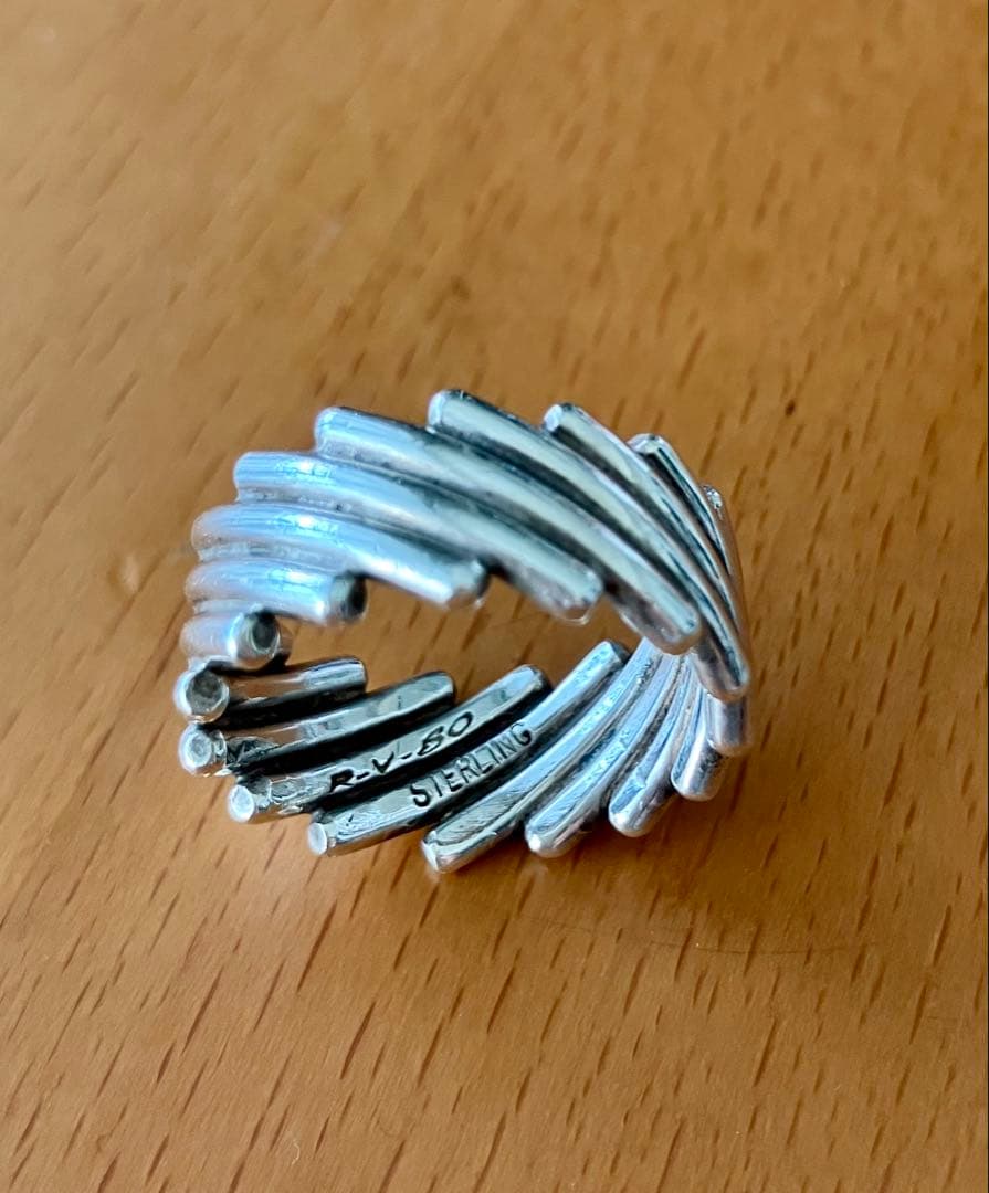 ナバホ　スティーブアルビソ　シルバー　リング　ワイヤーワーク　スターリング 16