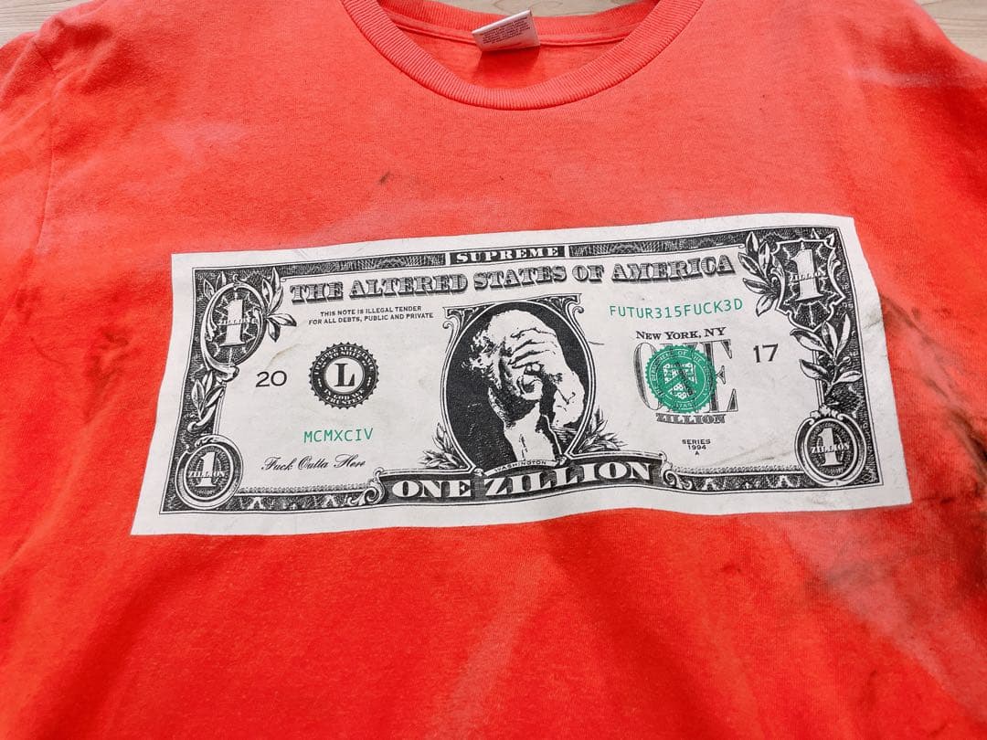 S*8様 Supreme dollar Tシャツ 送料無料 0111え3 E1