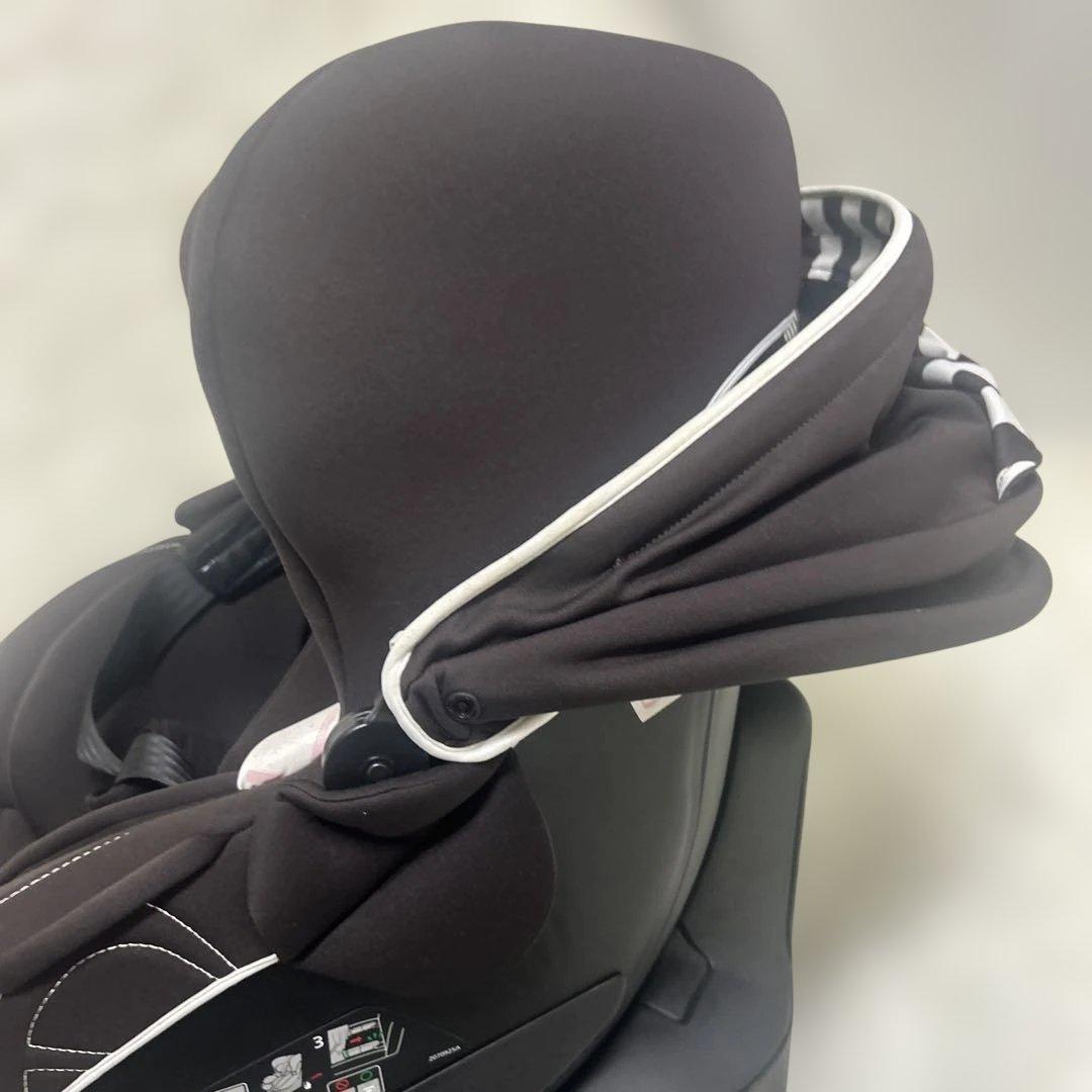 【美品】エールべべ　クルット4 oui isofix ブラウン　インナーパッド