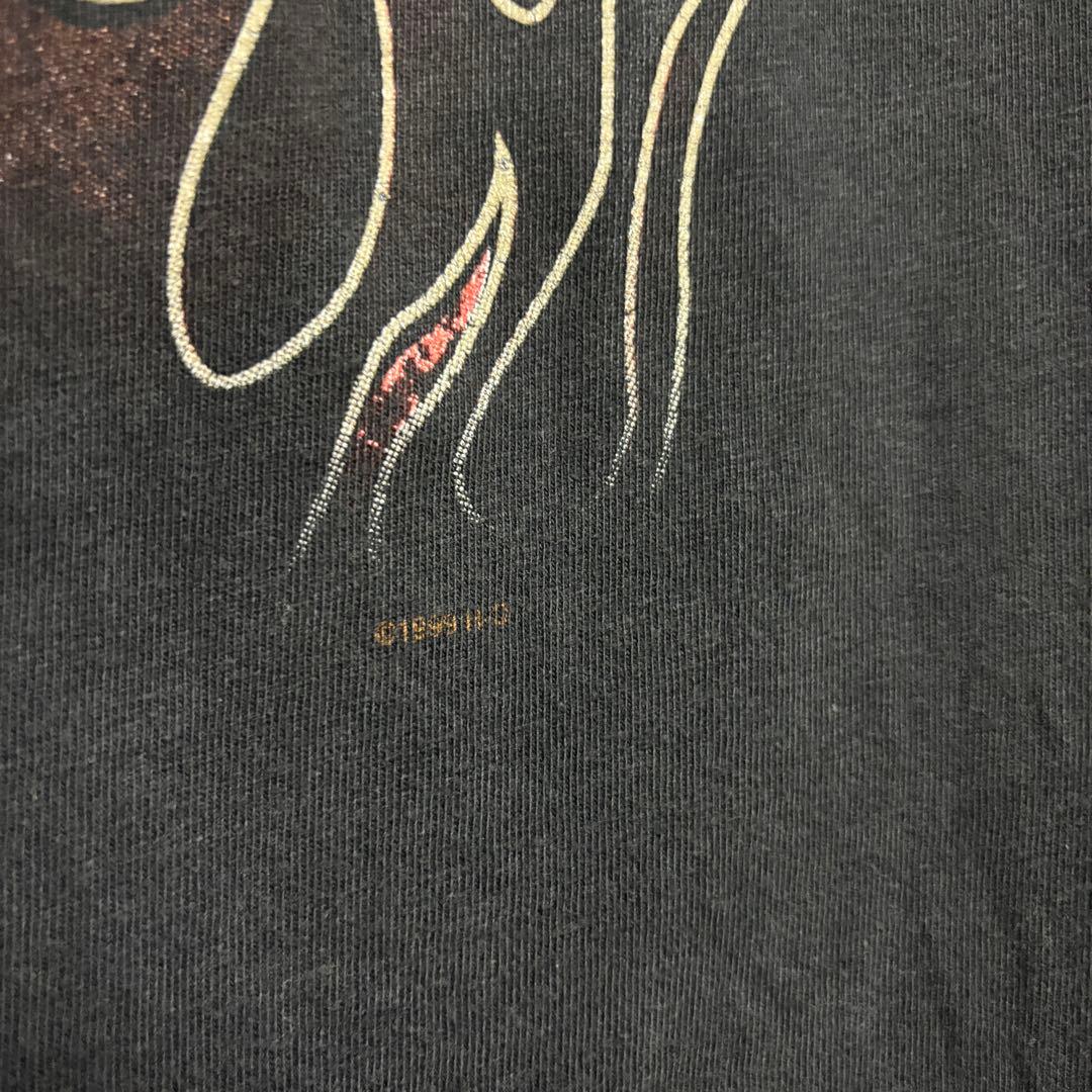 Harley Davidson red fire flamered Tシャツ