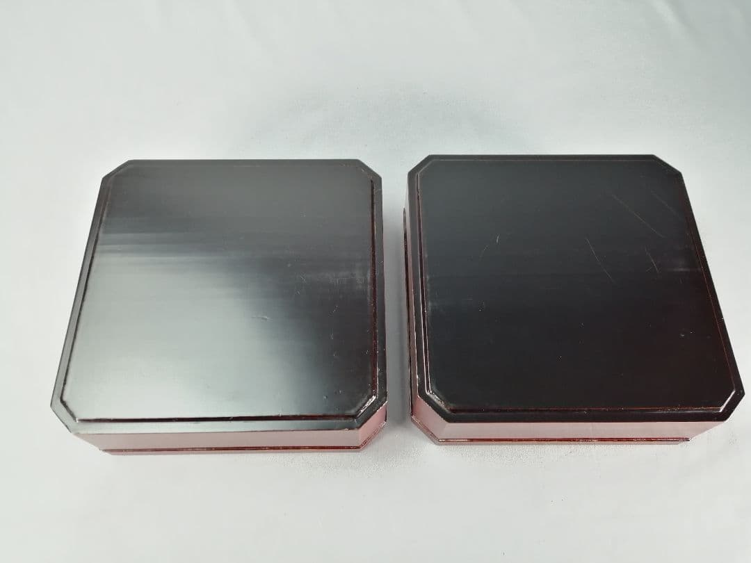 【茶事具】塗師岸信卿、指物師利斎造　和休好縁高　主菓子　漆器　菓子器201