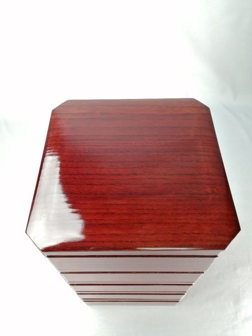 【茶事具】塗師岸信卿、指物師利斎造　和休好縁高　主菓子　漆器　菓子器201