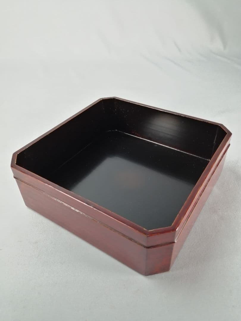 【茶事具】塗師岸信卿、指物師利斎造　和休好縁高　主菓子　漆器　菓子器201