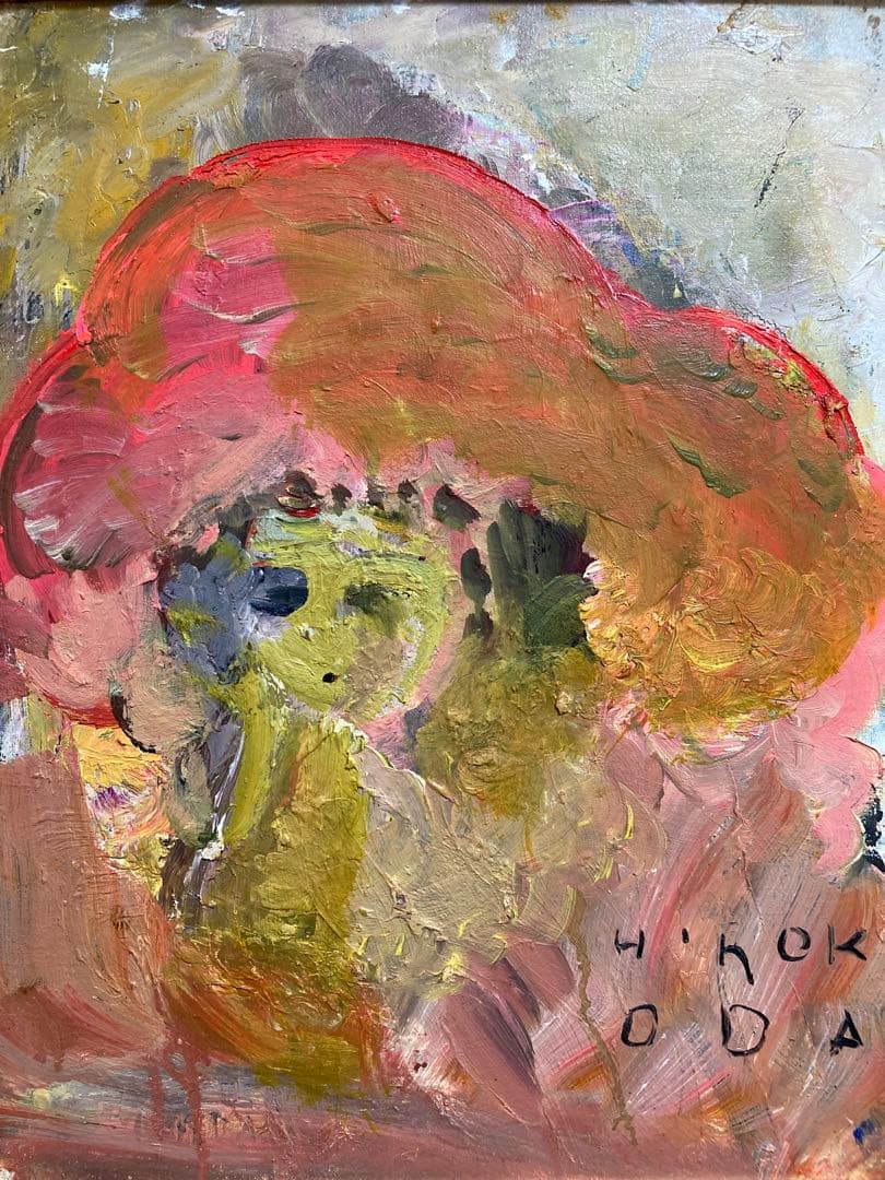 【真作保証】織田広喜「少女」油彩6号 直筆サイン 二科会 アンニュイ 絵画