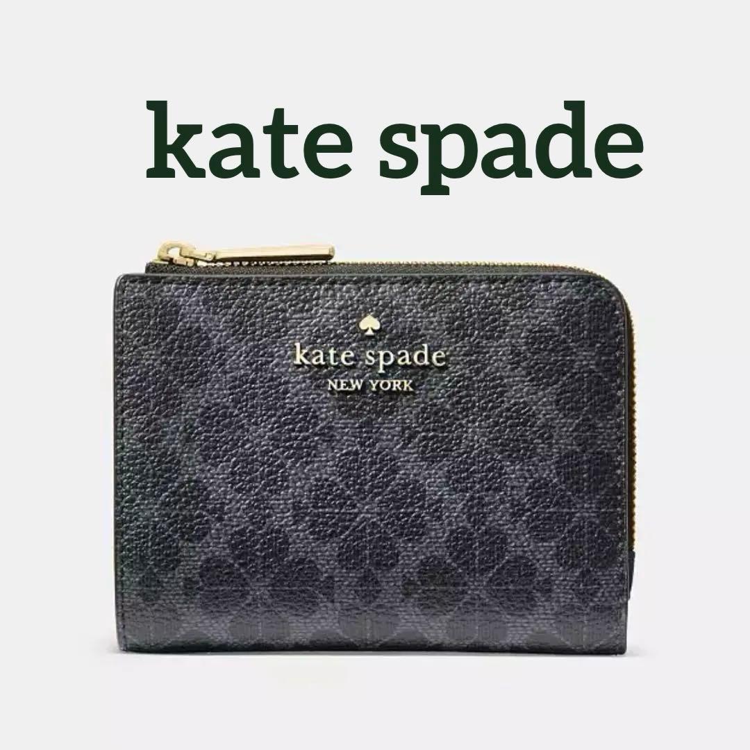 ケイトスペード スペードフラワースモールL-ジップ ウォレット 二折り財布