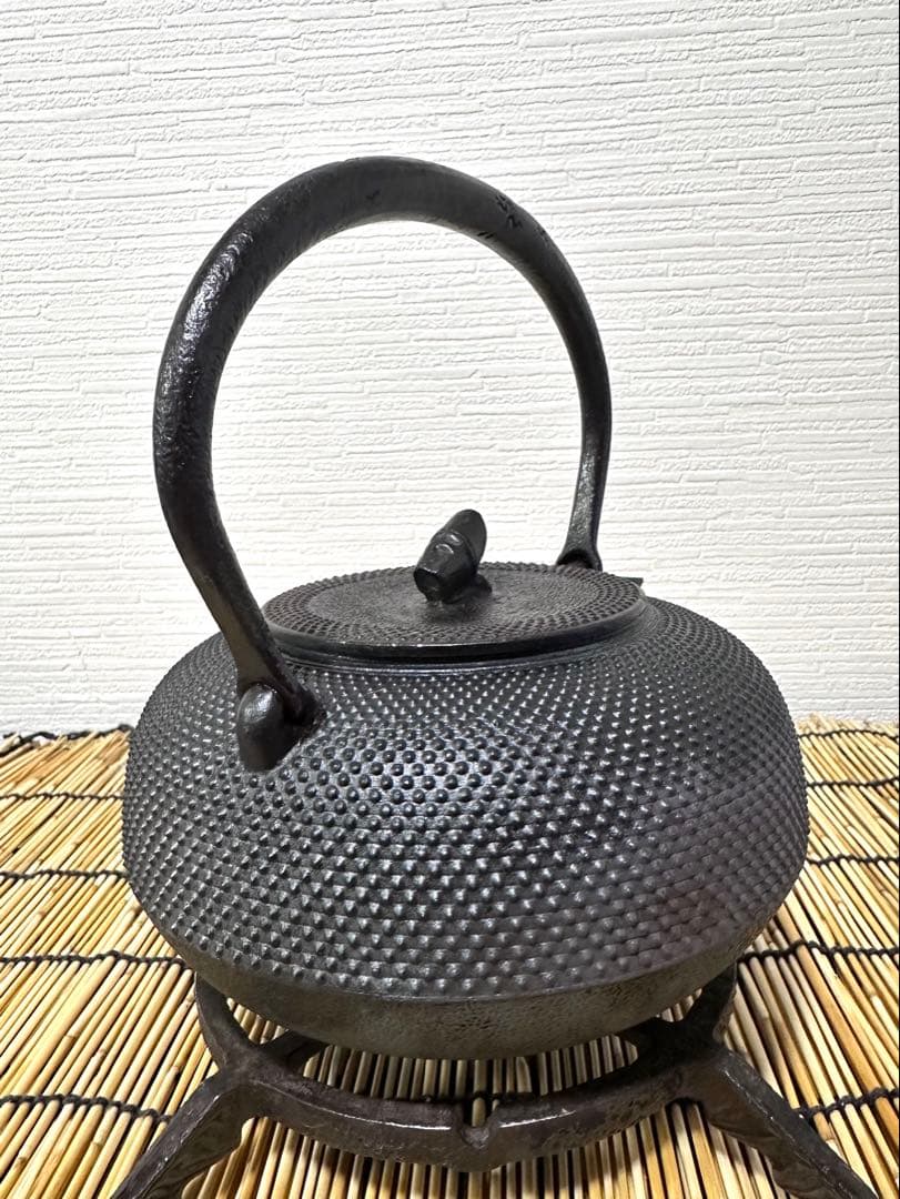 ＵＳＥＤ、良品　南部秀山堂　佐藤 勝弘作　１５型アラレ　en様売約済み