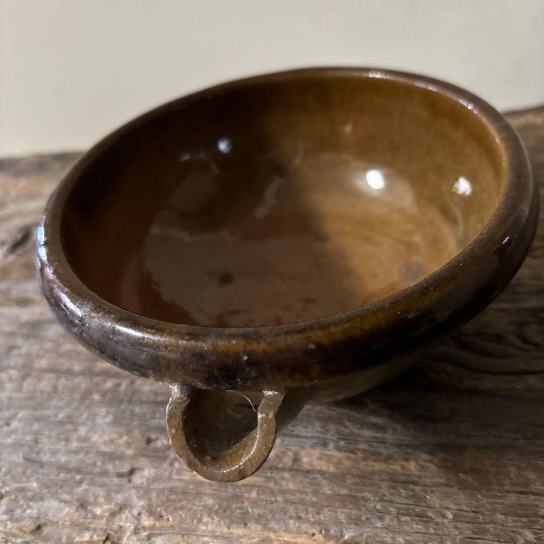 古い小砂焼片口　平清水　酒器　アンティーク　骨董　古民芸　検:白洲正子　李朝