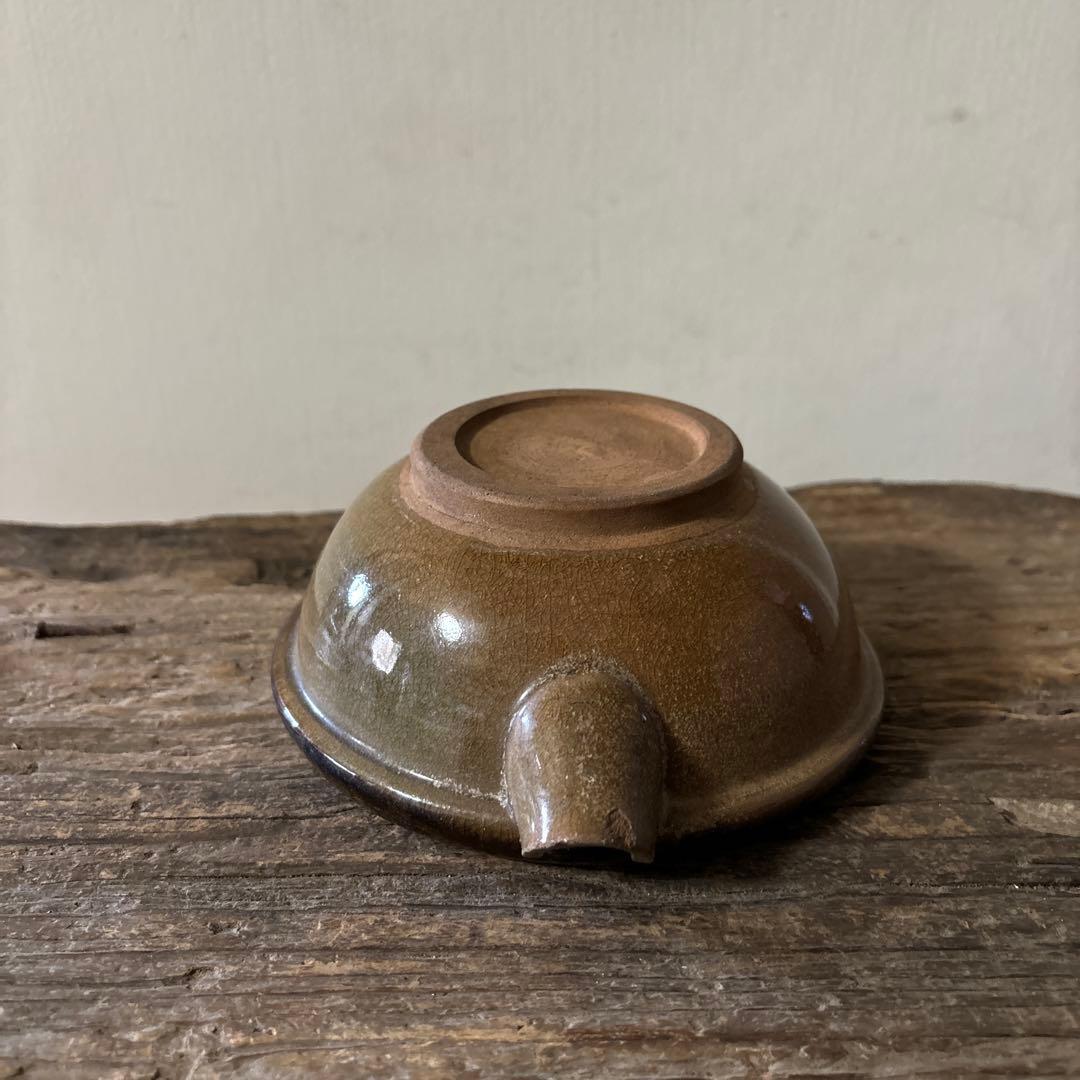 古い小砂焼片口　平清水　酒器　アンティーク　骨董　古民芸　検:白洲正子　李朝