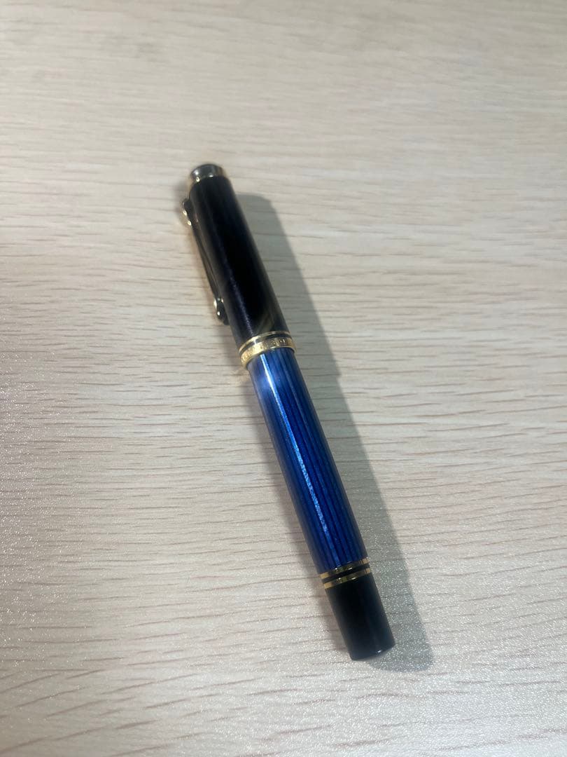 ペリカン 万年筆 スーベレーン 青縞 M400 F