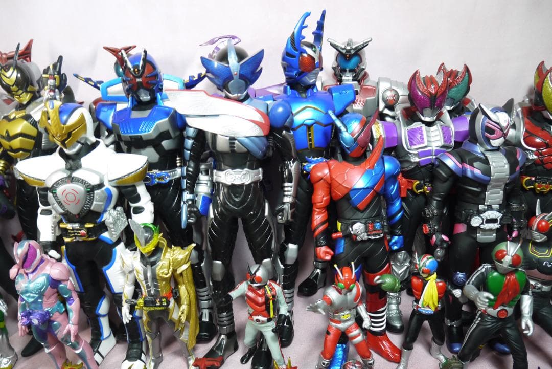 ライダーヒーローシリーズ　ビッグサイズソフビフィギュアほか　69体セット
