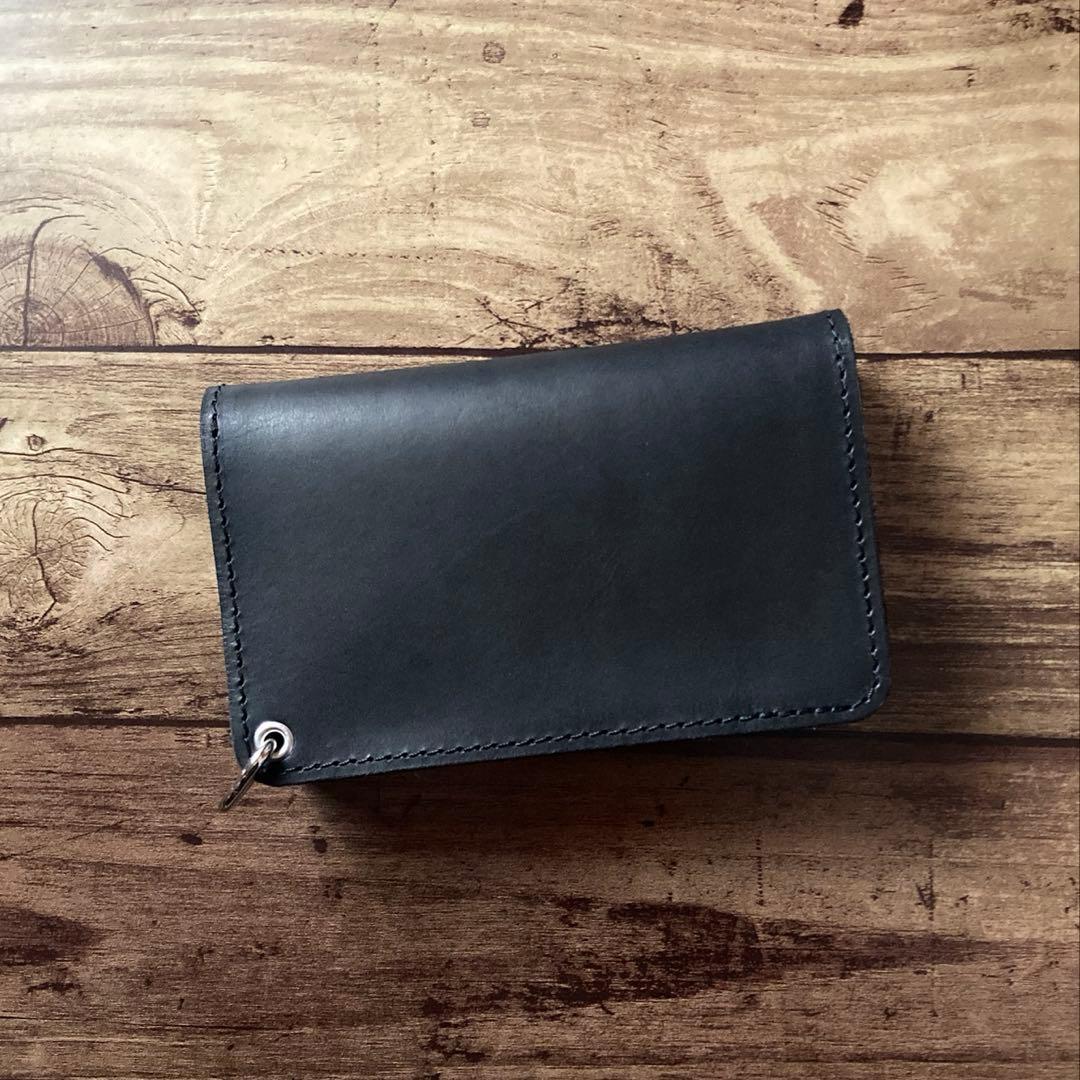 【お札を折らずに収納】COW CRUSTトラッカーウォレット150（ミドル）3層