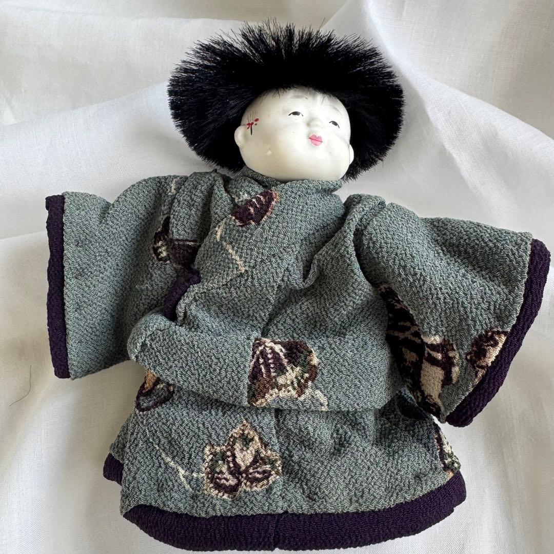 御所人形　わらべ男の子　身長12cm五代目光宝作　吉野光宝