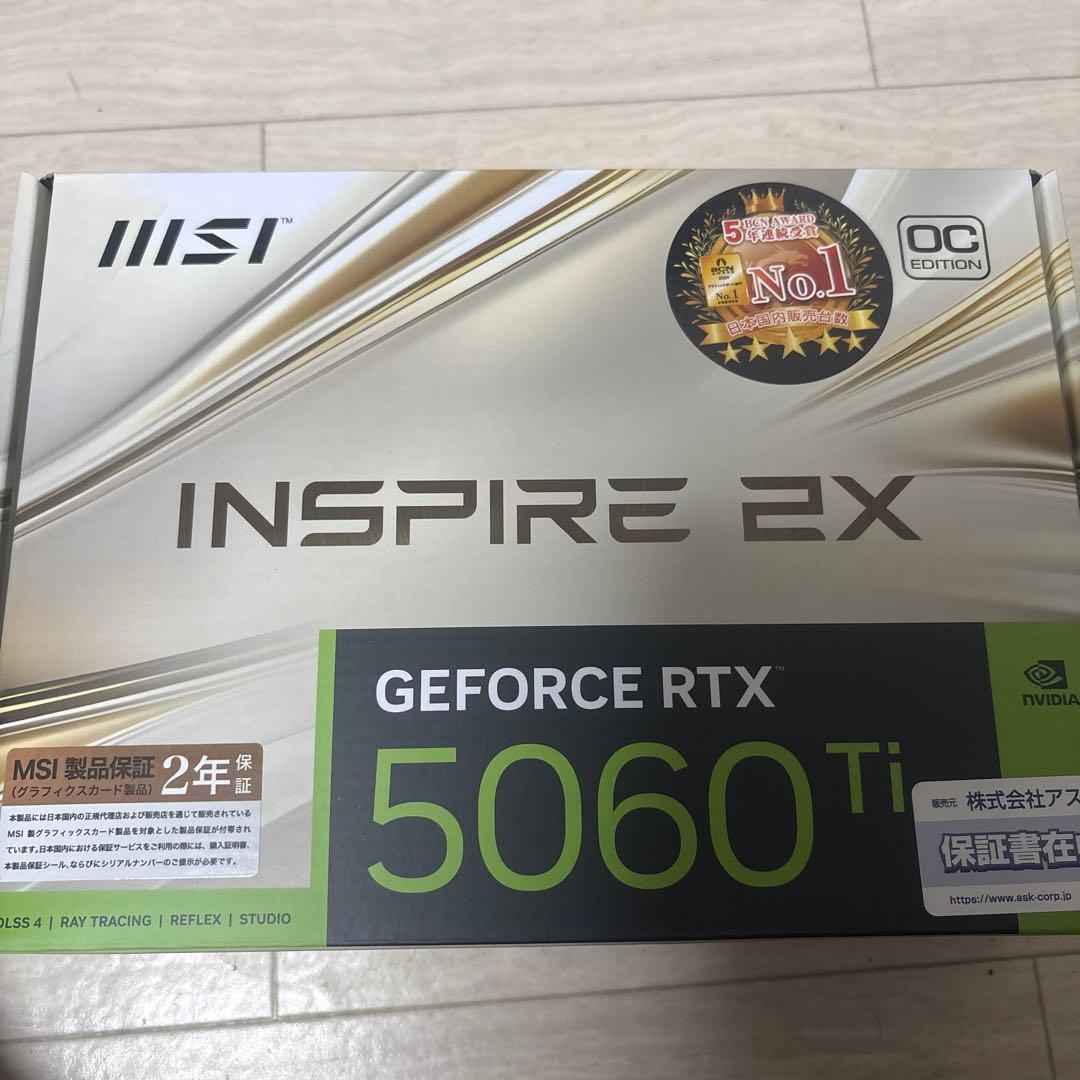 新品　未使用品MSI GeForce RTX 5060 Ti 8GB