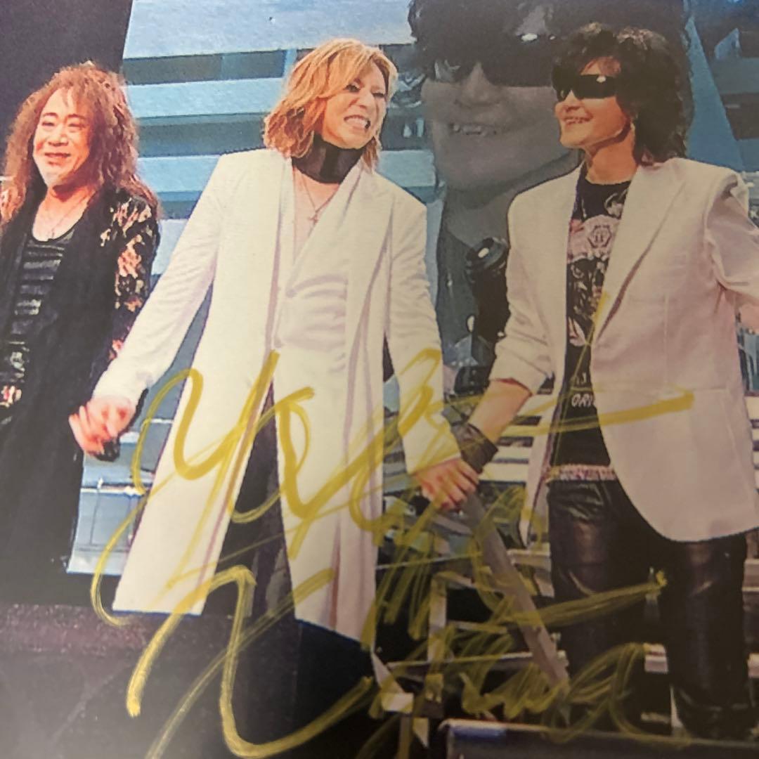 X JAPAN YOSHIKI 直筆サインフォト【20X25cm 6切り】価格