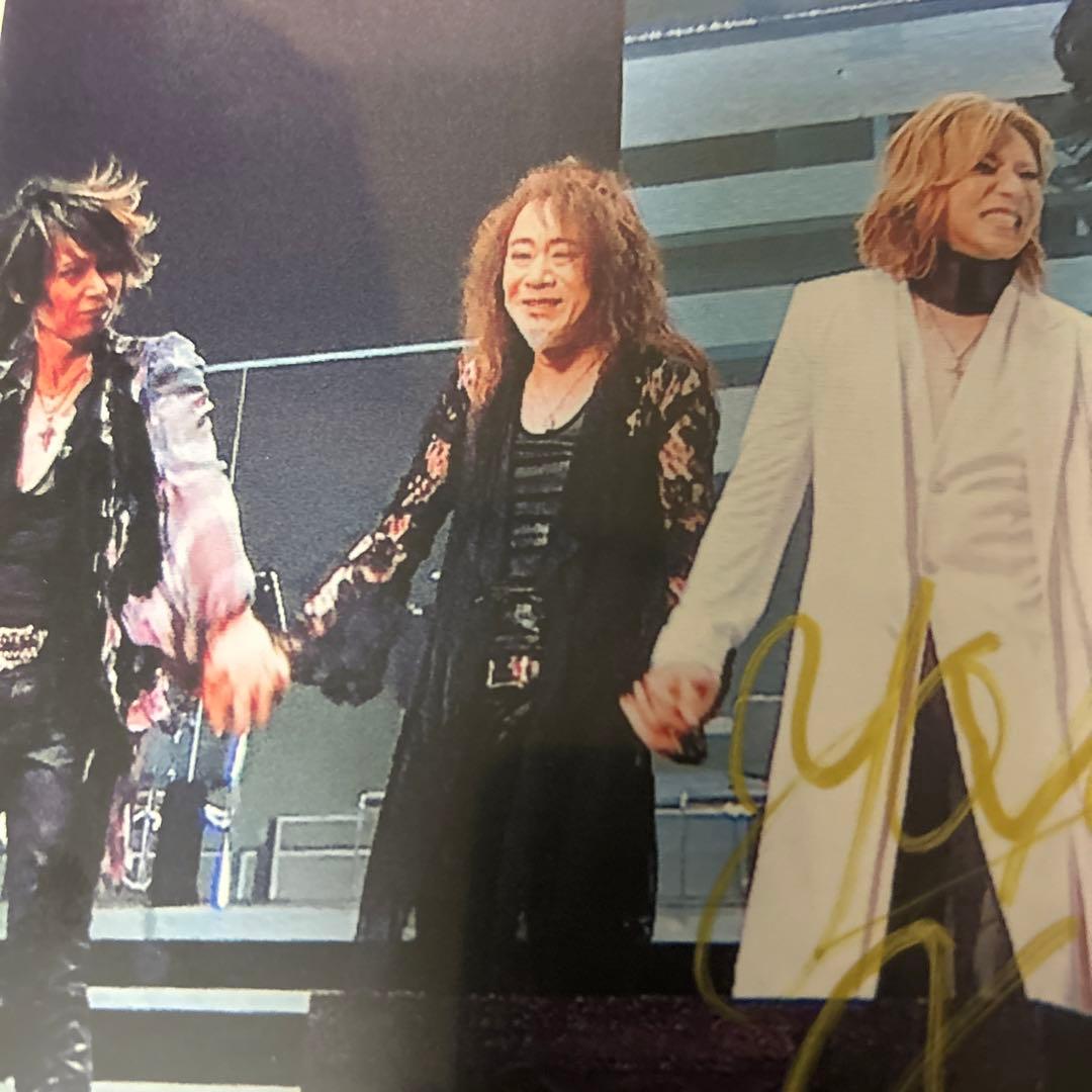 X JAPAN YOSHIKI 直筆サインフォト【20X25cm 6切り】価格