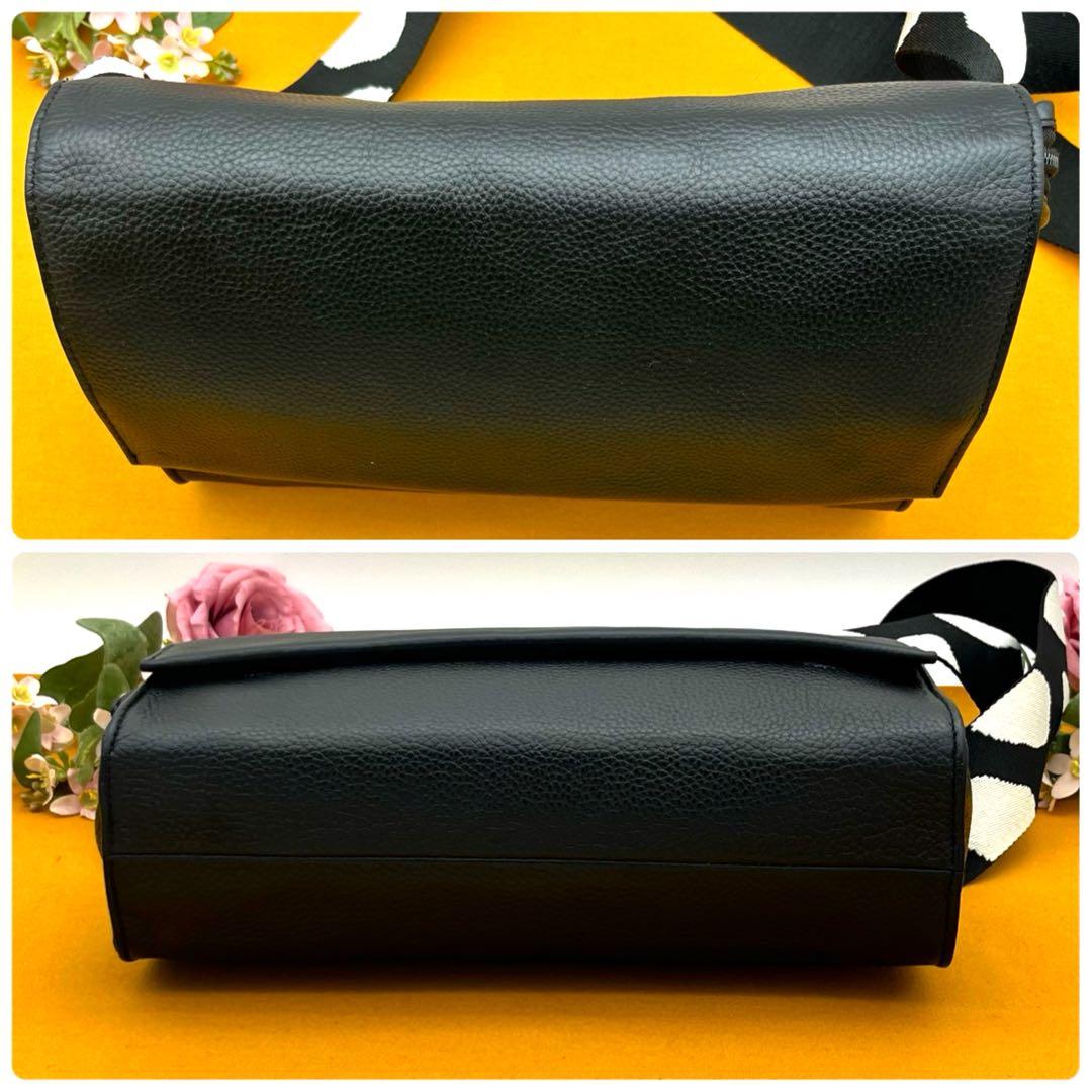 もなか　イアパピヨネ　ワイドテープ　ショルダーバッグ　ダルメシアン柄