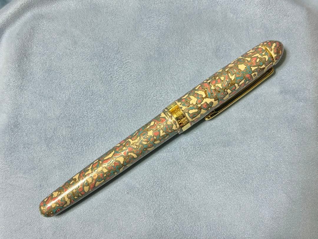 12/31までお値下げ　平山萬年堂　漆塗り万年筆　極太