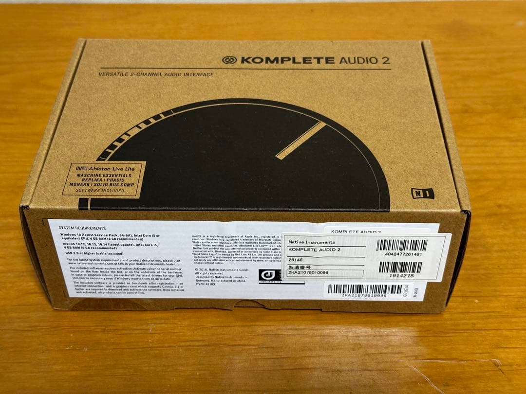 オーディオインターフェース KOMPLETE AUDIO 2 (おまけつき)