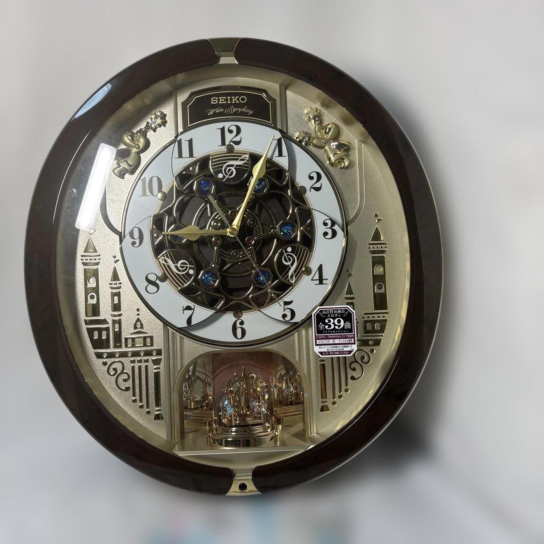 新品　SEIKO からくり時計　RE579B メロディ時計 オーバル型 全39曲