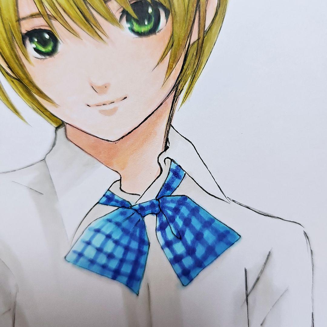 いちご100% 西野つかさ カラーイラスト サイン色紙