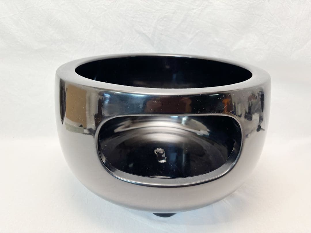 未使用 茶道具 月松斎造 尺一 黒塗 眉風炉 陶印 灰匙 火箸 前瓦 敷板 元箱