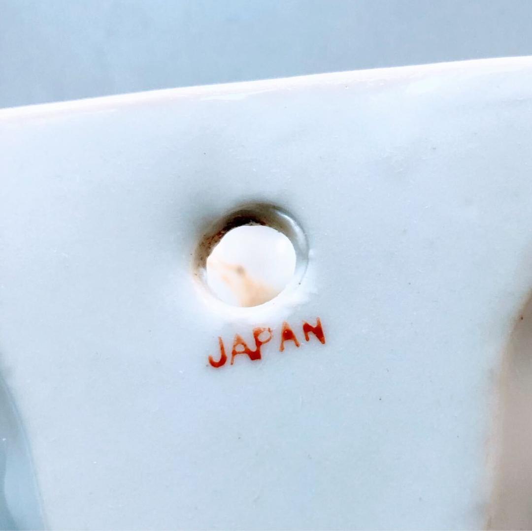 #3905 コロニアル・レディ 磁器製 壁掛けポケット花瓶 日本製 1950年