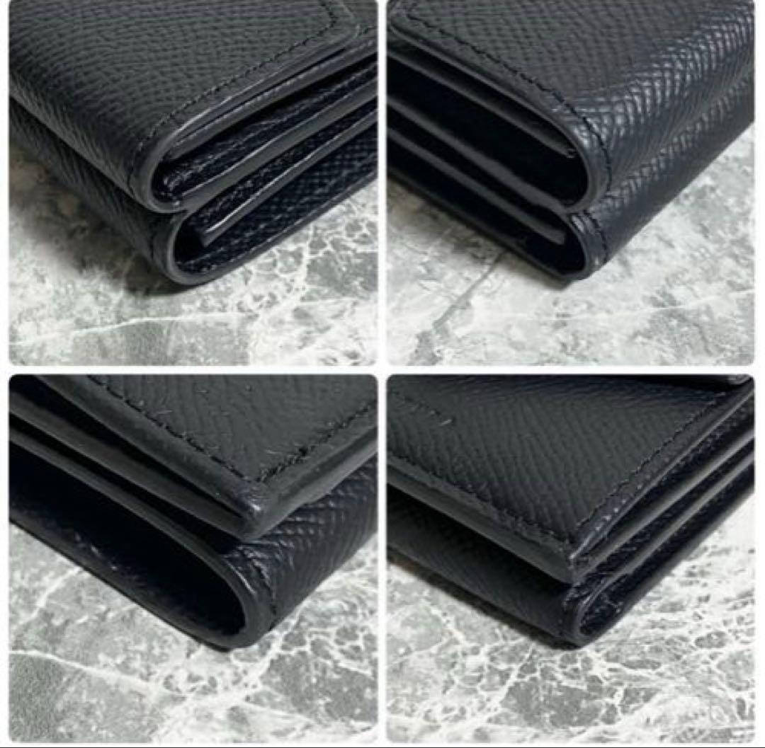 ボナベンチュラ シュリンクレザー スモールウォレット ブラック