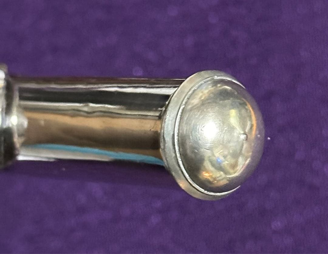 アンティークMuramatsu 全て銀製巻管 波型リップフルートヘッドジョイント