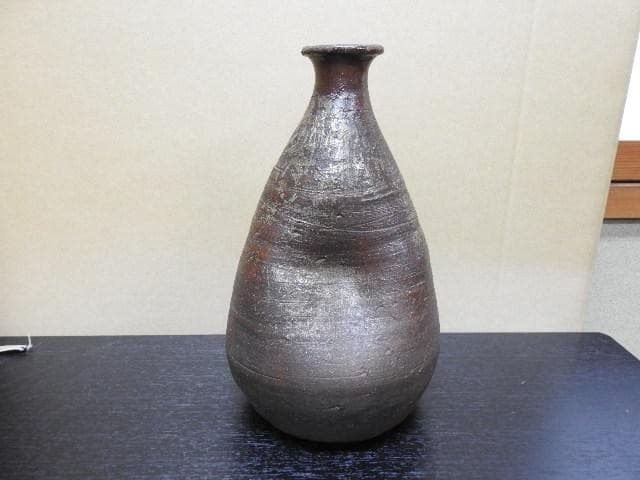 備前舟徳利　保存箱有　MA384