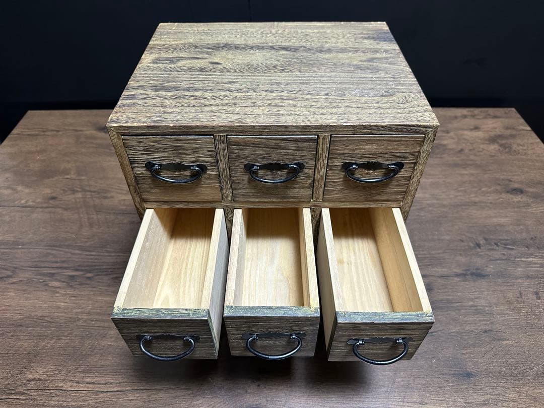 総桐造り　昭和レトロ　9杯小引き出し