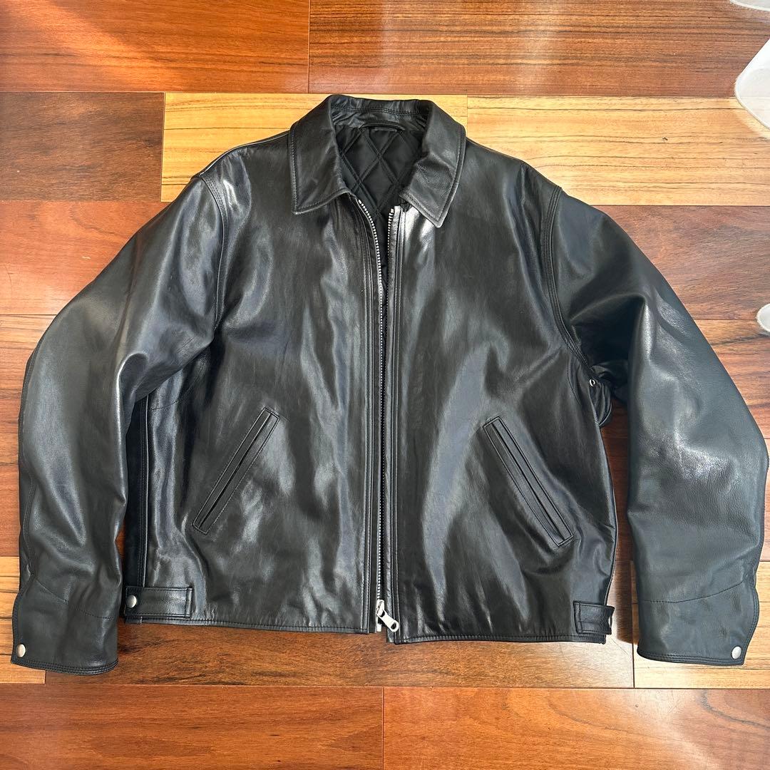Stussy Garage Jacket Leather ジャケット レザー M
