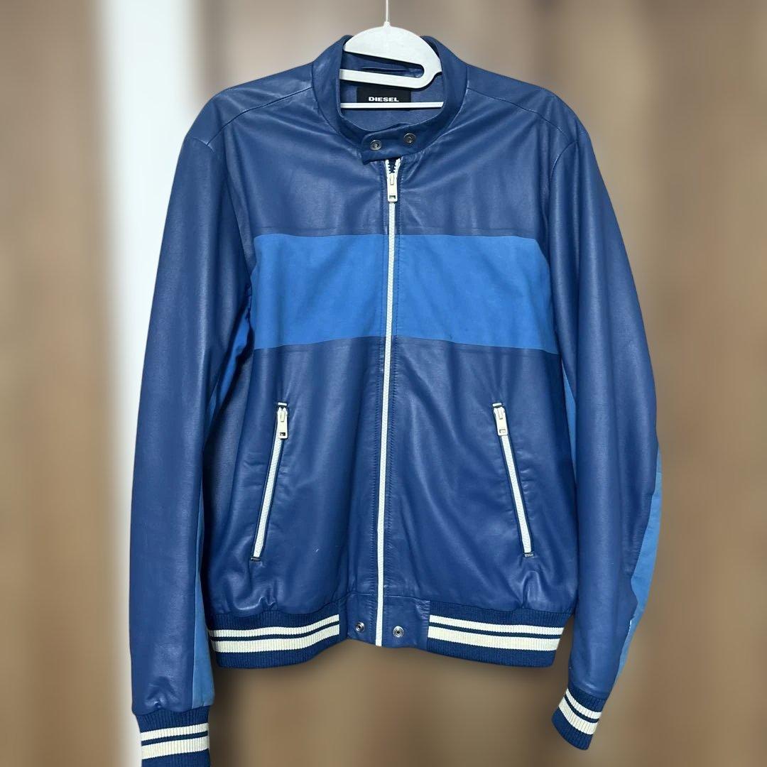 ディーゼル　羊革シングルライダースジャケット　サイズXL