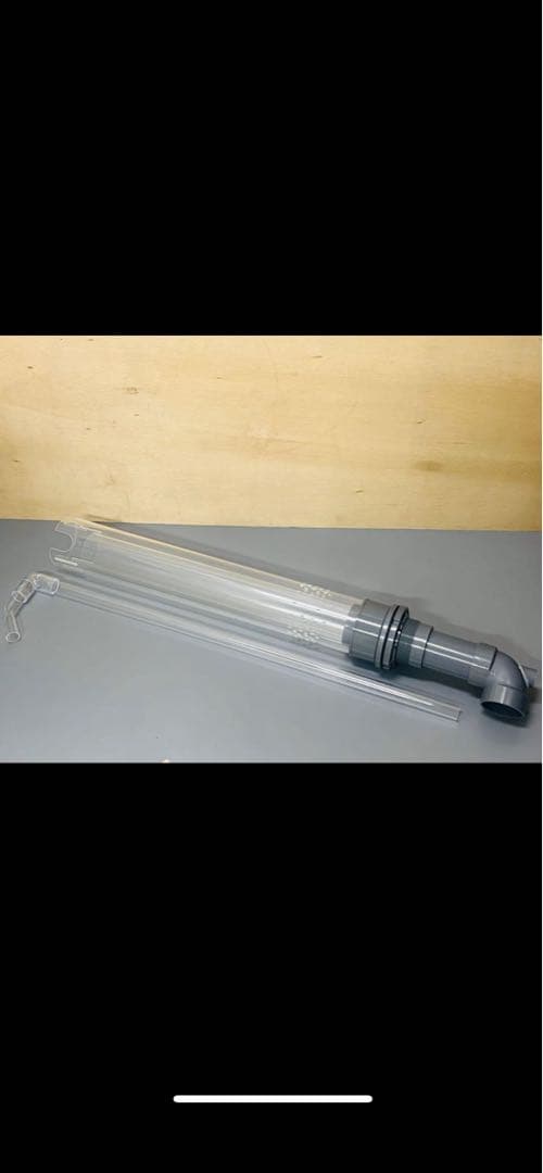 オーバーフロー加工H600用　透明三重管セット　（50Aバルソケタイプ）