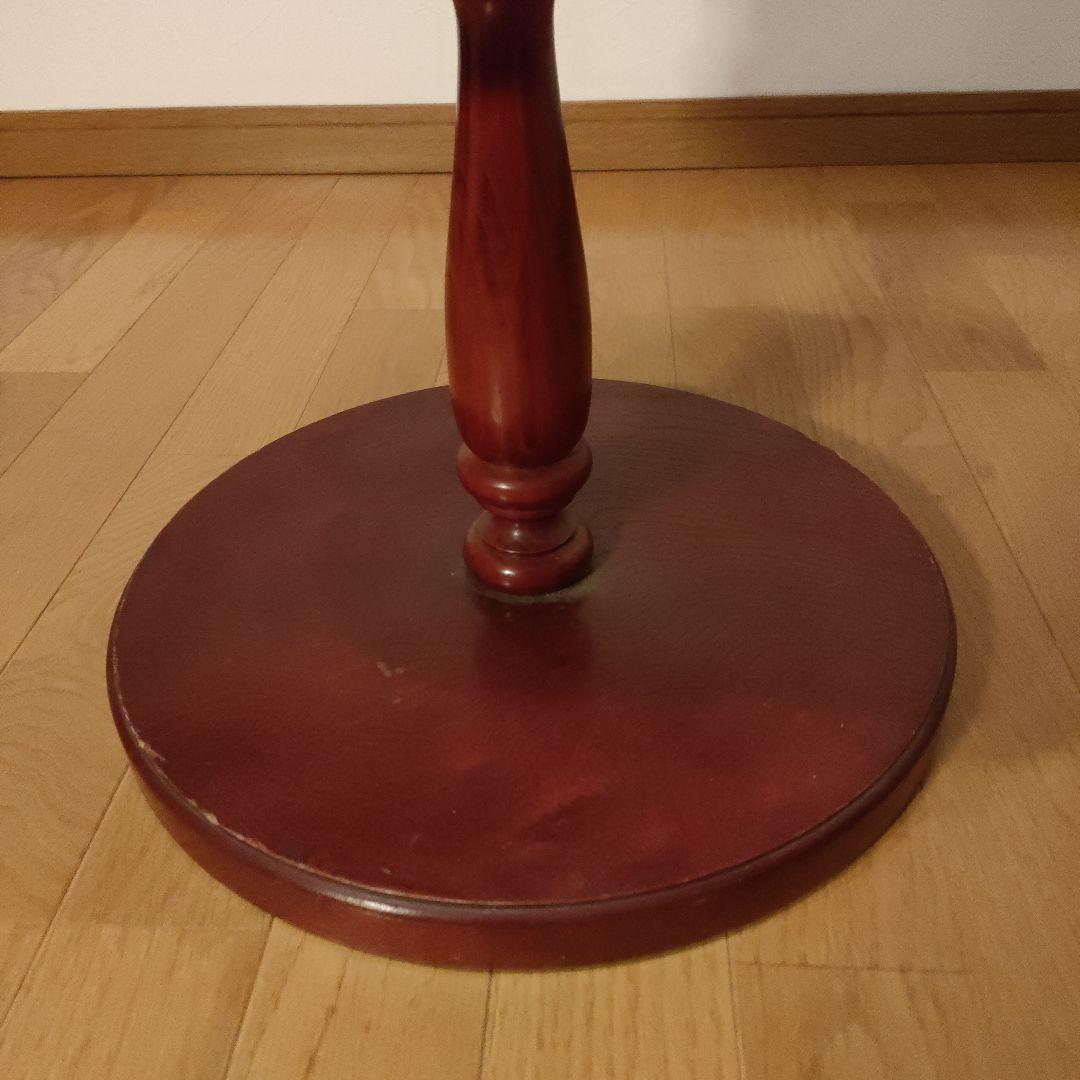 サイドテーブル 花びら型天井 引き出し付 ヴィンテージ アンティーク